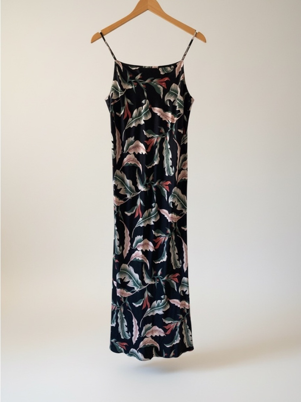 Rails Dress Black Floral Maxi Slip Women's Medium Pink Green Leaves Summer style - Picture 11 of 14
